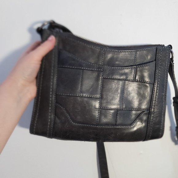 FRYE Dark 🩶 Grey Leather Women's Bag - Picture 7 of 12